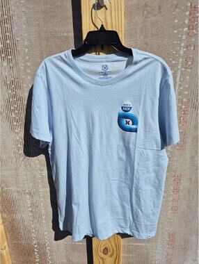 Hurely Light Blue Mens Graphic Tee T-Shirt New Surf Size Medium M